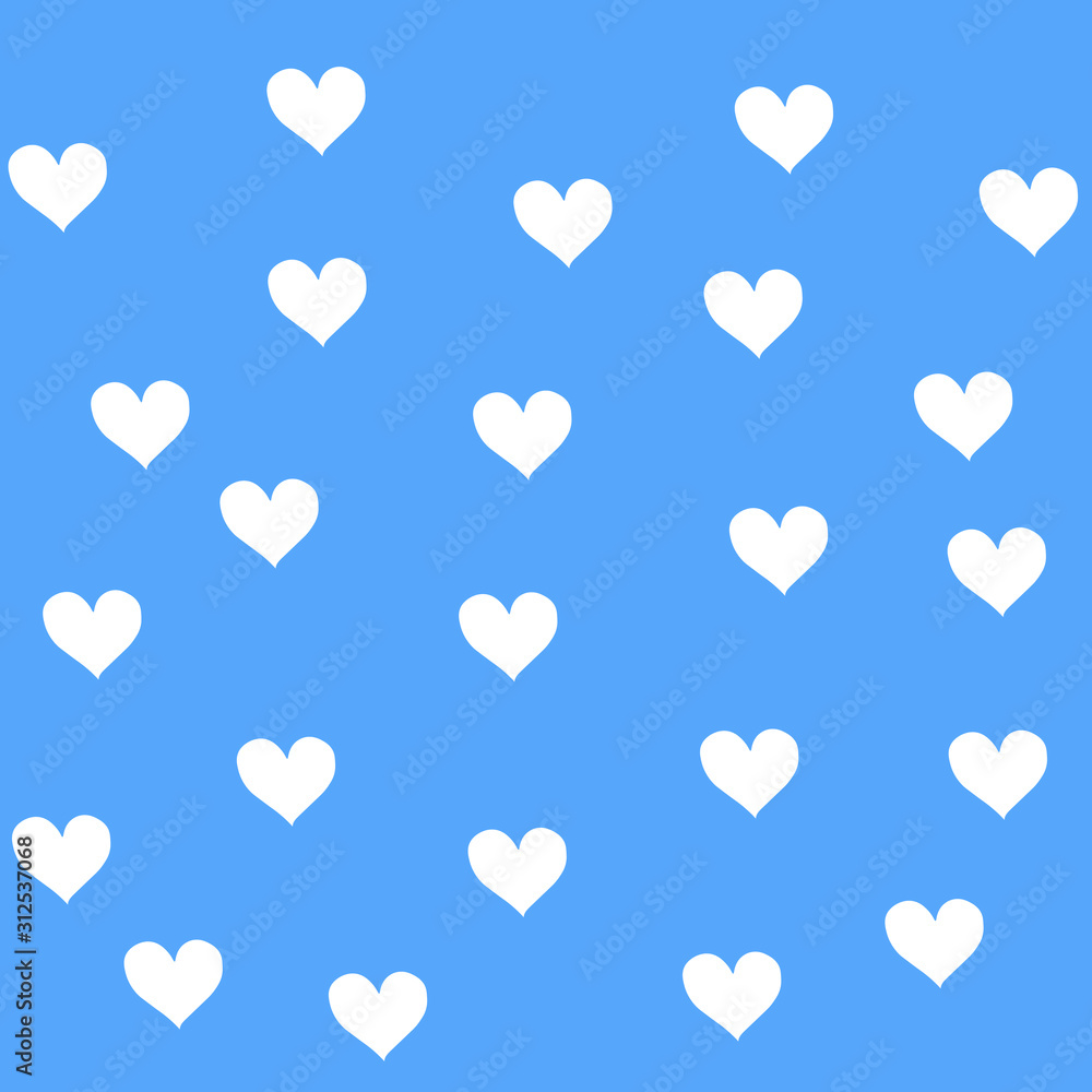 seamless background with hearts