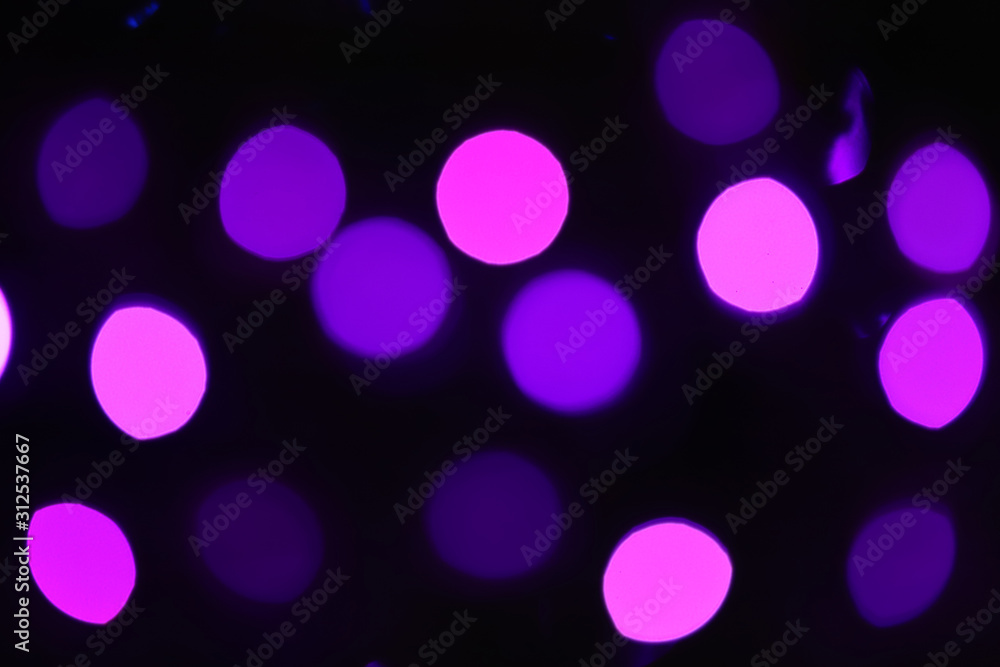 Blurred night light bokeh background Blurred night light bokeh background
