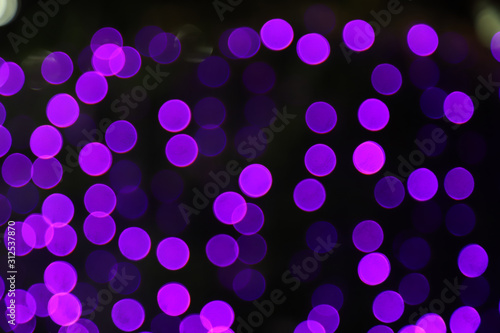 Blurred night light bokeh background