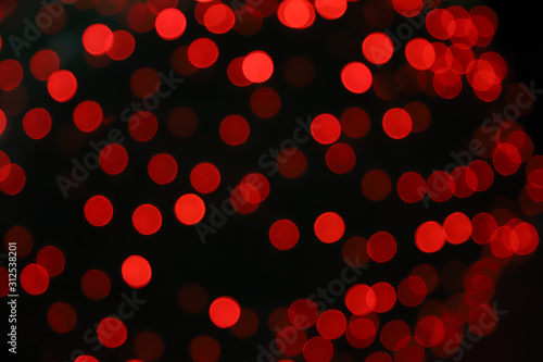 Blurred night light bokeh background