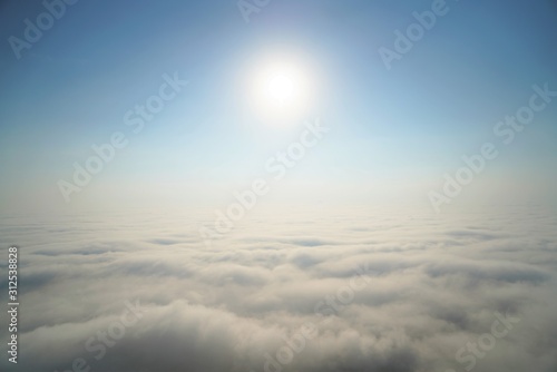 scenic hi res sky with clouds and sun