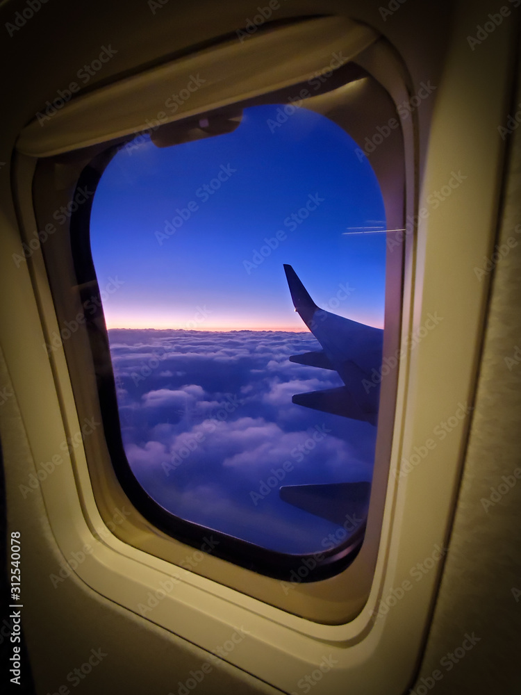 view from window of an airplane view from window of an airplane