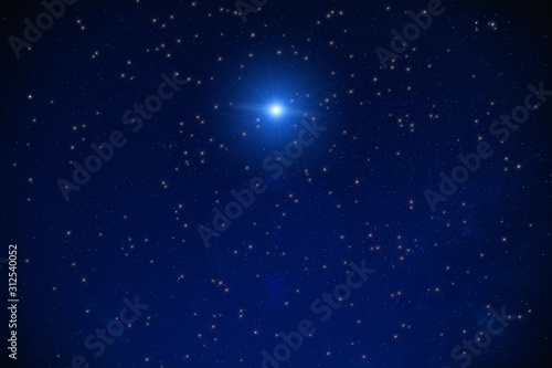 Wallpaper Mural Milky way stars on a dark night sky. Torontodigital.ca