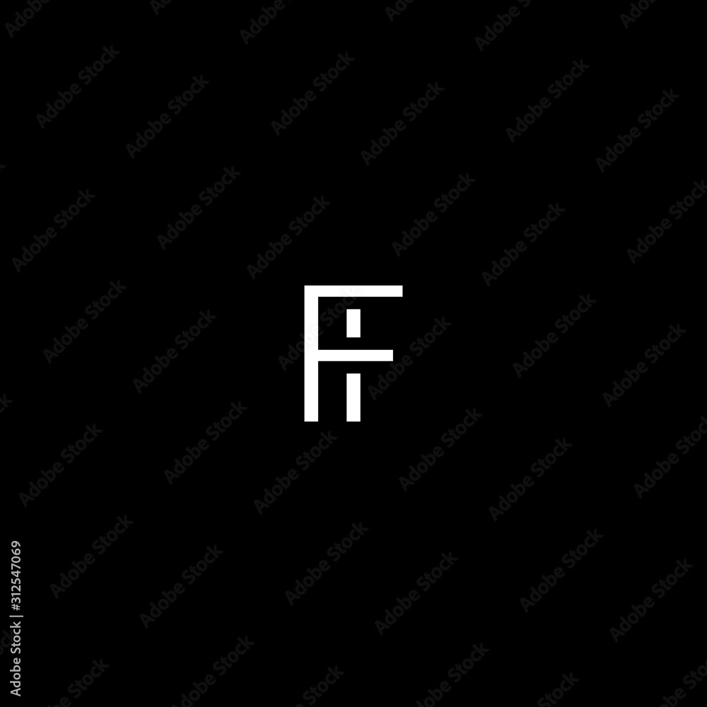 Unique modern artistic FT initial based letter icon logo Unique modern artistic FT initial based letter icon logo