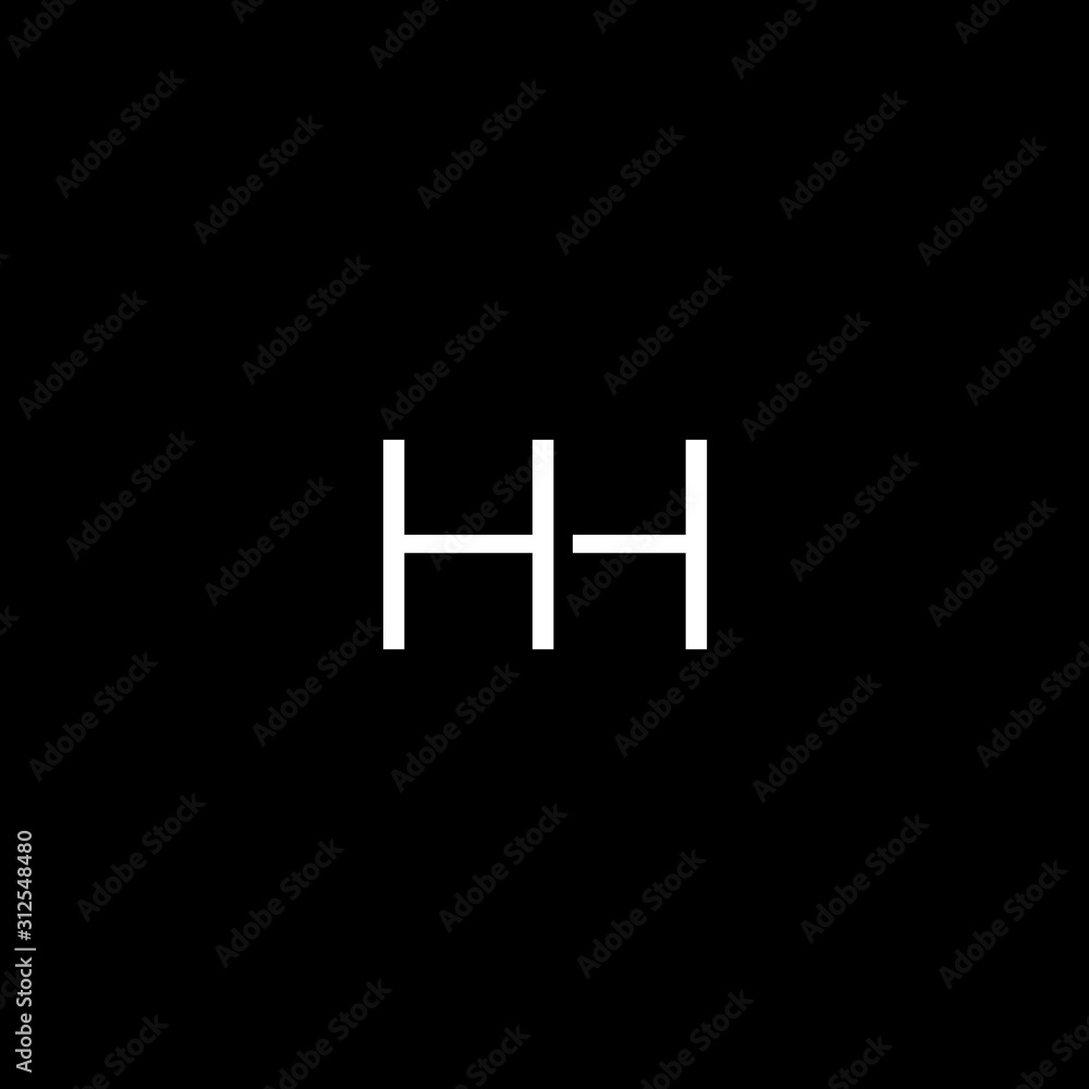 Unique modern artistic HH initial based letter icon logo Unique modern artistic HH initial based letter icon logo