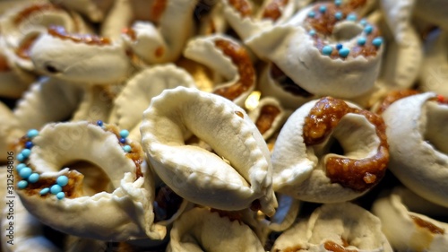 homemade tericche, traditional Sardinian sweets