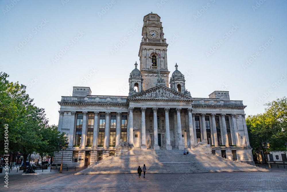 Portsmouth Guildhall building in Guildhall Square Southsea Portsmouth England