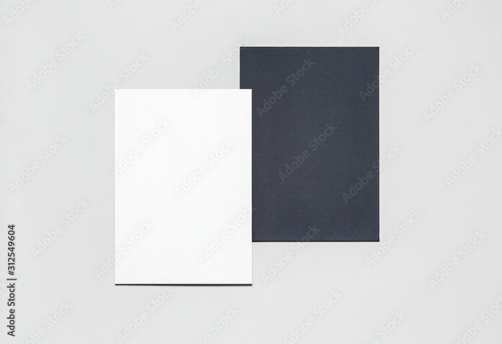 white and black cards and menus white and black cards and menus