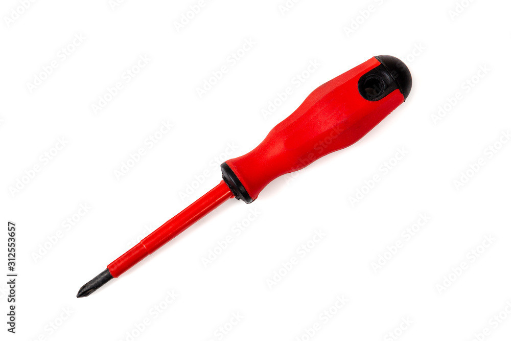 Electricity protected screwdriver for use in your mockups. Insulated electrician tool for dealing with electrical tasks. Electricity protected screwdriver for use in your mockups. Insulated electrician tool for dealing with electrical tasks.