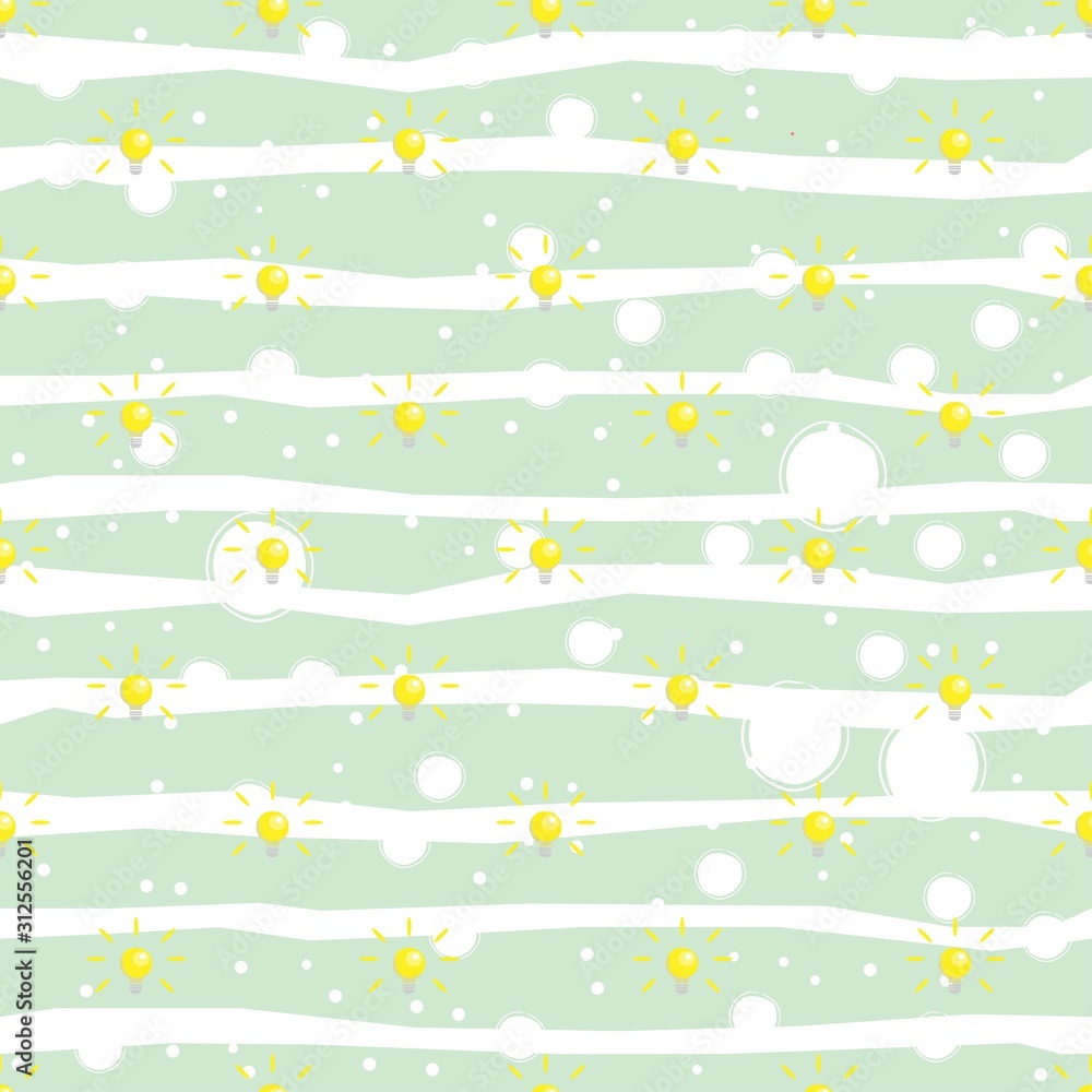 Seamless pattern with shining bulbs on simple background. Seamless pattern with shining bulbs on simple background.