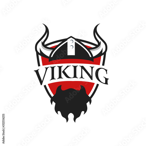 viking logo vector graphic abstract template