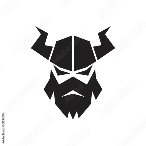 viking logo vector graphic abstract template