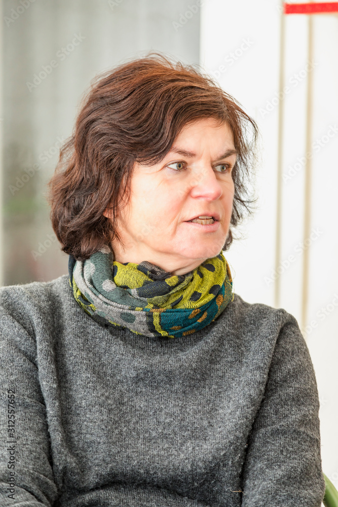 Portrait of a middle-aged woman Portrait of a middle-aged woman