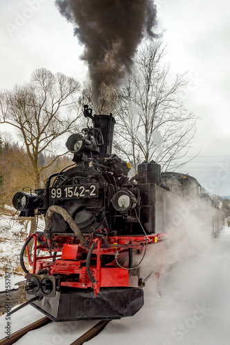 Nostalgia railroad in winter