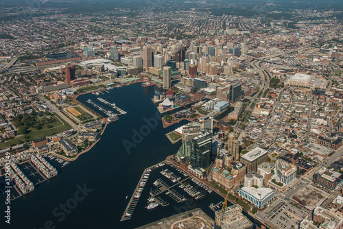 Konstfotografi Inner Harbor, Baltimore, Maryland