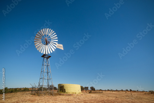 Large windmill in the outback.