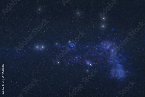 Capricornus constellation stars in outer space. Zodiac Sign Capricornus constellation stars. Elements of this image were furnished by NASA  photo