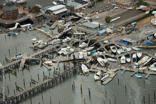 Canvas Print Hurricane Sandy, New York