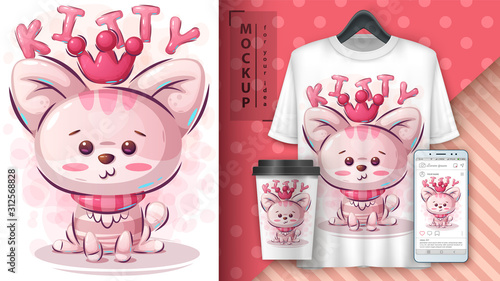 Princess kitty poster and merchandising