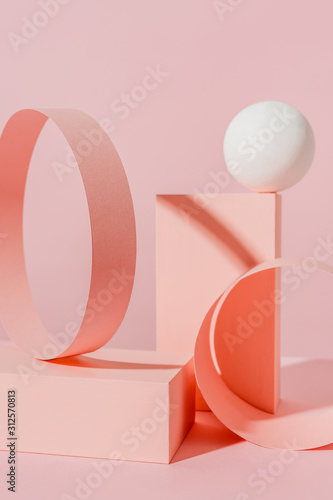 Pink abstract composition