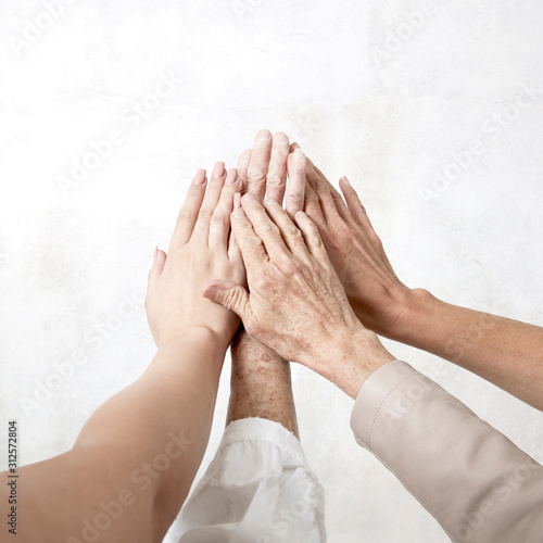 hands of four generations photo