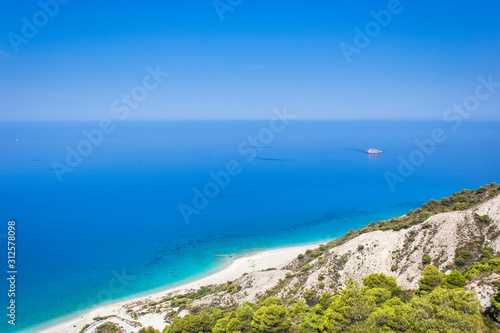 Beautiful Gialos beach on Lefkada island in Greece © Jelena