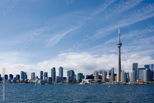 Skyline of Toronto with the iconic CN Tower  Ontario  Canada