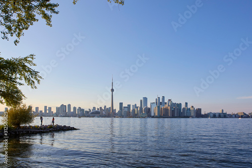Photography Skyline of Toronto with the iconic CN Tower, Ontario, Canada