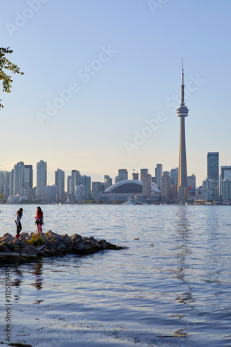 Photography Skyline of Toronto with the iconic CN Tower, Ontario, Canada