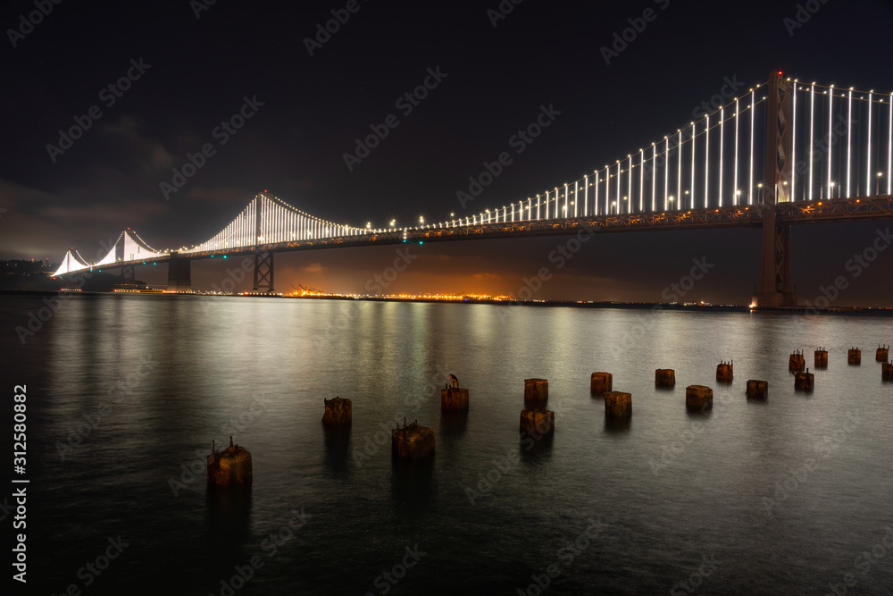 Fototapeta premium Amazing view of San Francisco city at night