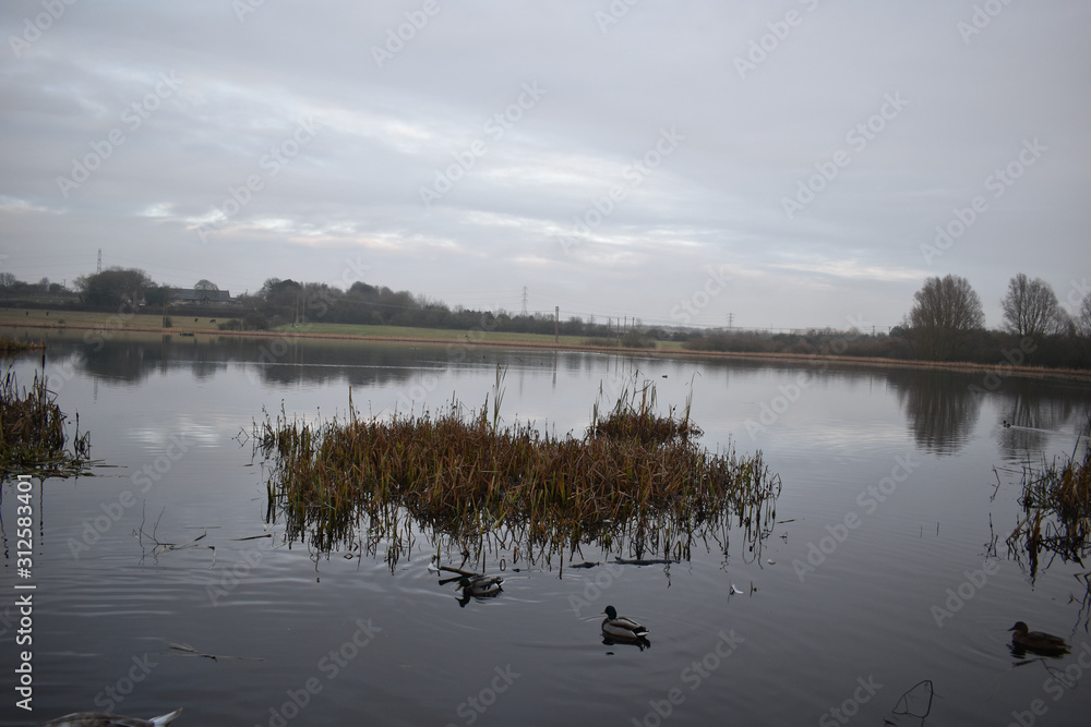 Fototapeta premium Rising Sun Lake