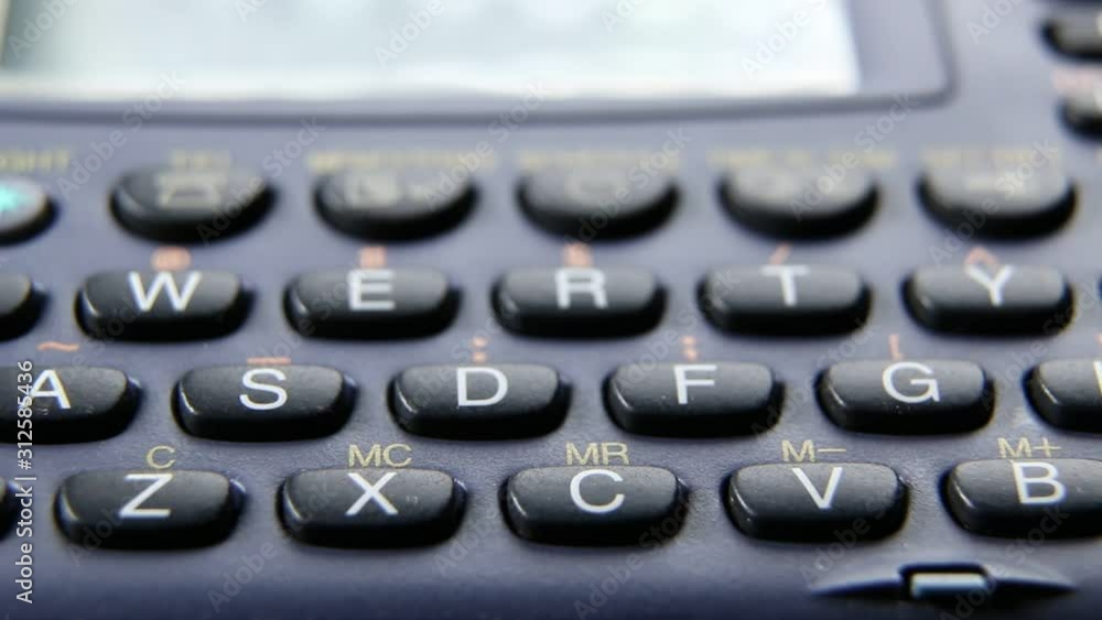 Macro Close up of a Mini Keyboard Macro Close up of a Mini Keyboard