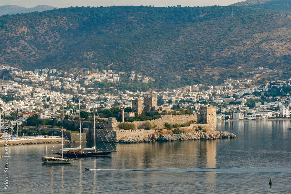 Bodrum Castle, boats, Harbour and views