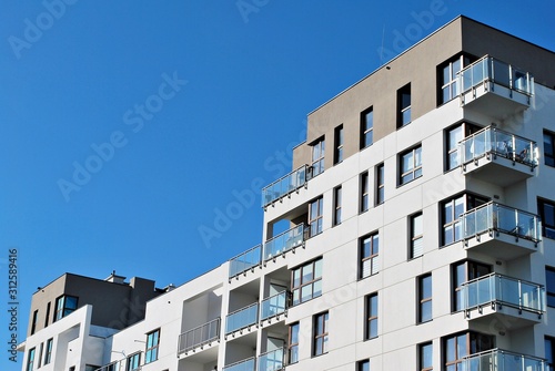 Modern apartment building