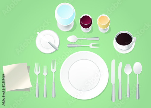 formal place setting