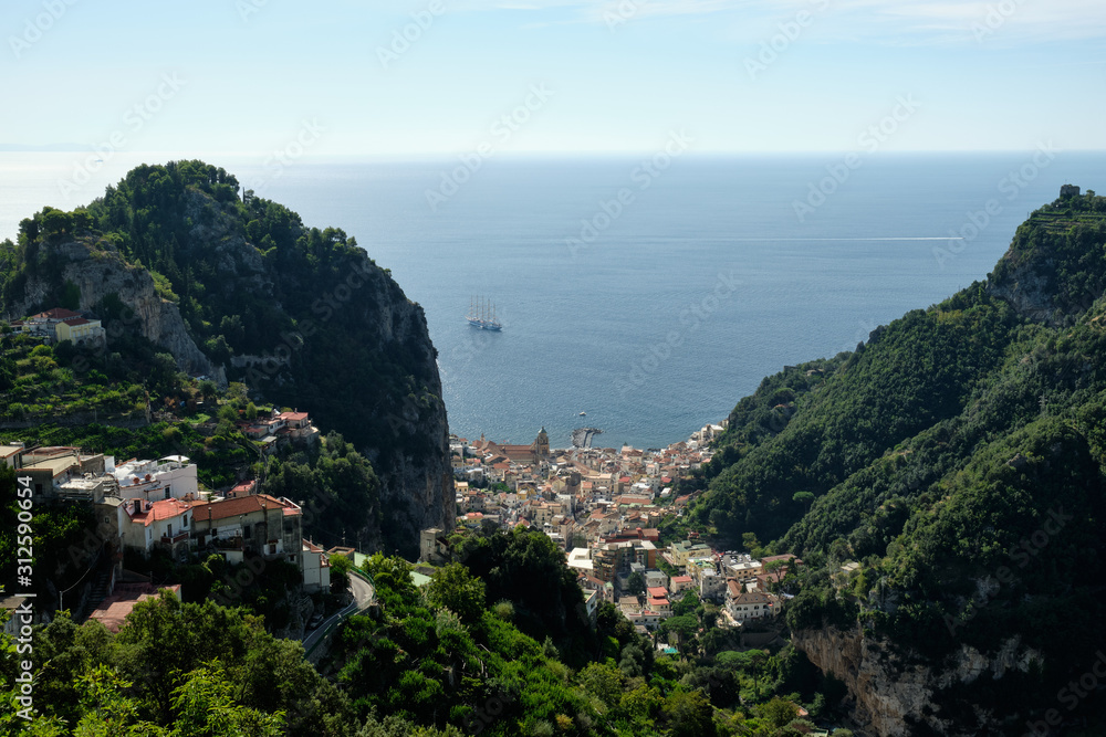 Amalfi viewed from Pontone