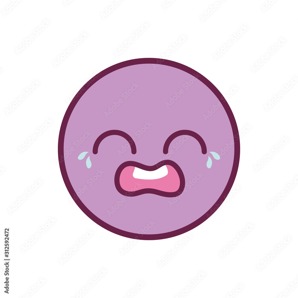 crying circle kawaii cartoon vector design crying circle kawaii cartoon vector design