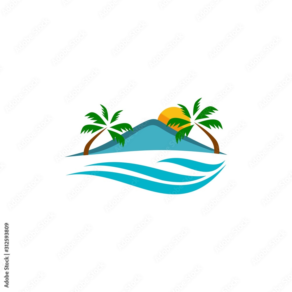 Lake Logo Mountain Vector Images