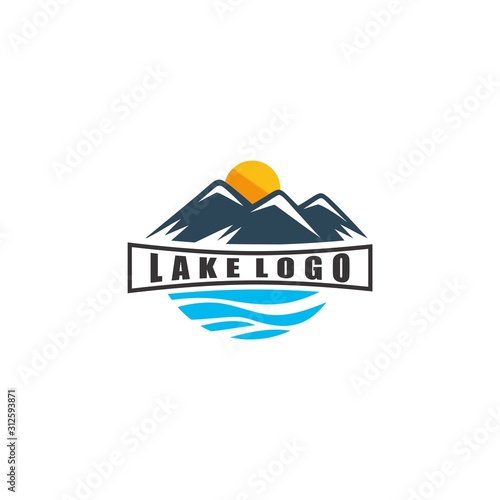 Lake Logo Mountain Vector Images