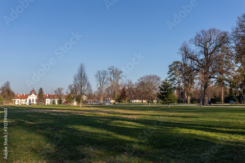 The garden of the Royal Palace of Godollo