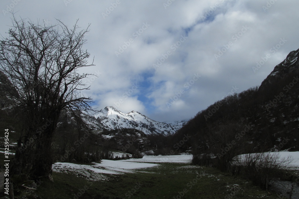 Paisaje de invierno Asturias Paisaje de invierno Asturias