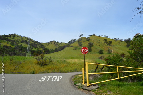 Stop Sign in California Hills