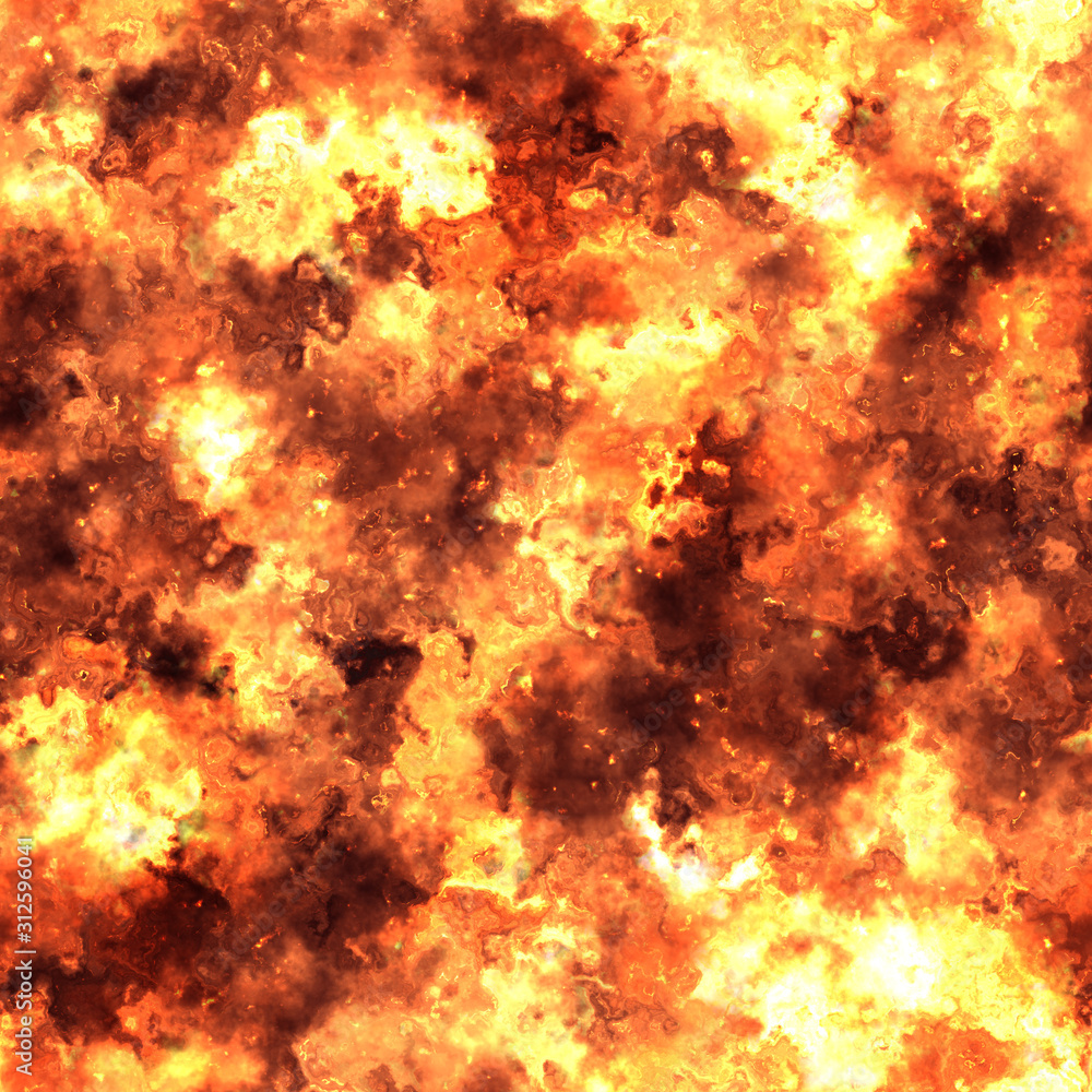 glowing seamless explosive flames background