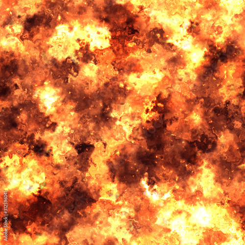 glowing seamless explosive flames background