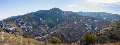 Fototapeta Naklejka Na Ścianę i Meble -  Mountain Skyline Horizon Views Panorama