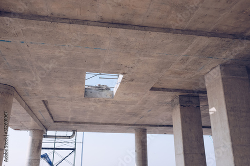 floor slab post tension and structure.