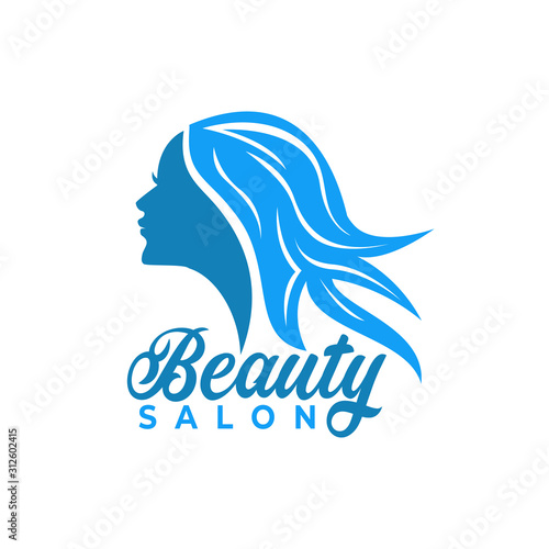 beauty salon logo design with modern concepts on white background vector template