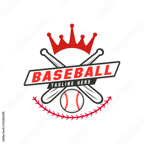 Baseball Logo Design Vector Template
