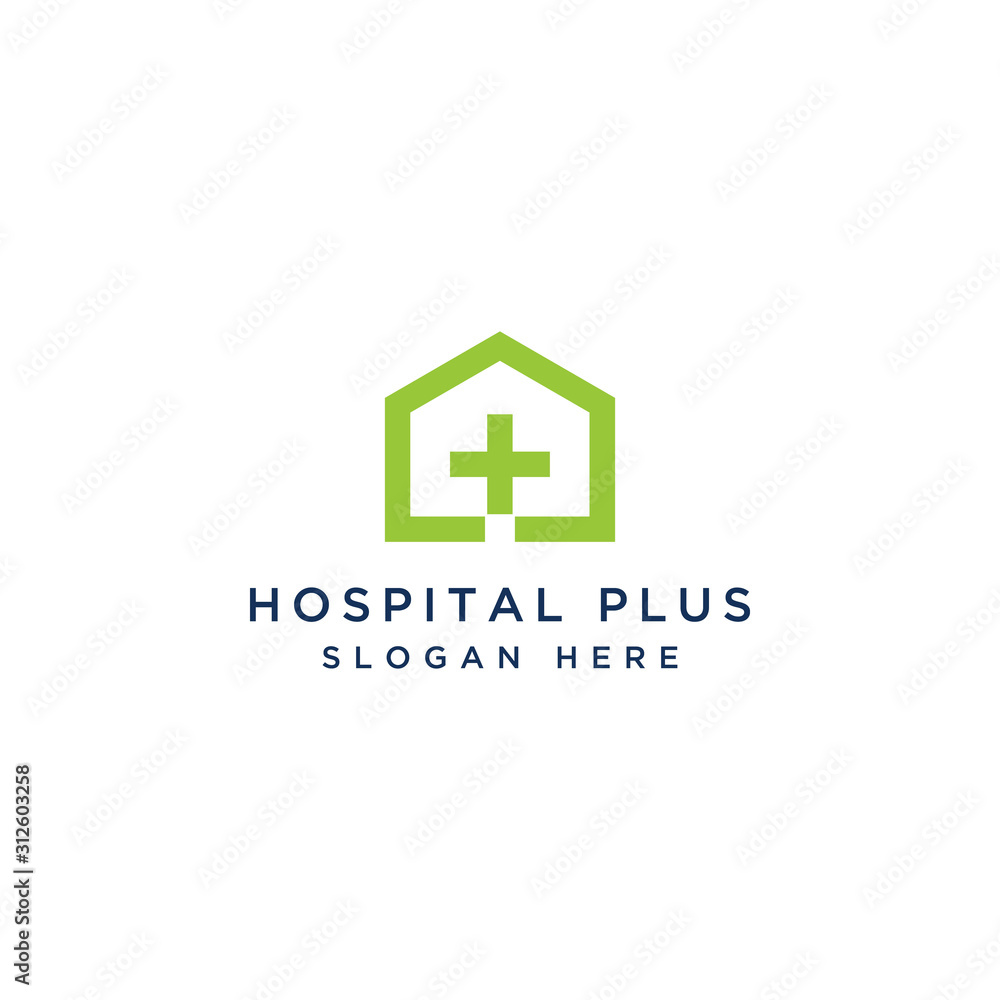 health or hospital or home design logo with a plus sign health or hospital or home design logo with a plus sign