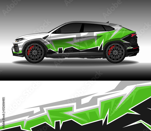 Wrap car decal design vector  custom livery race rally car vehicle sticker and tinting.